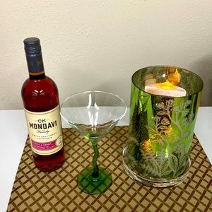 Lime color Tea like candle holder